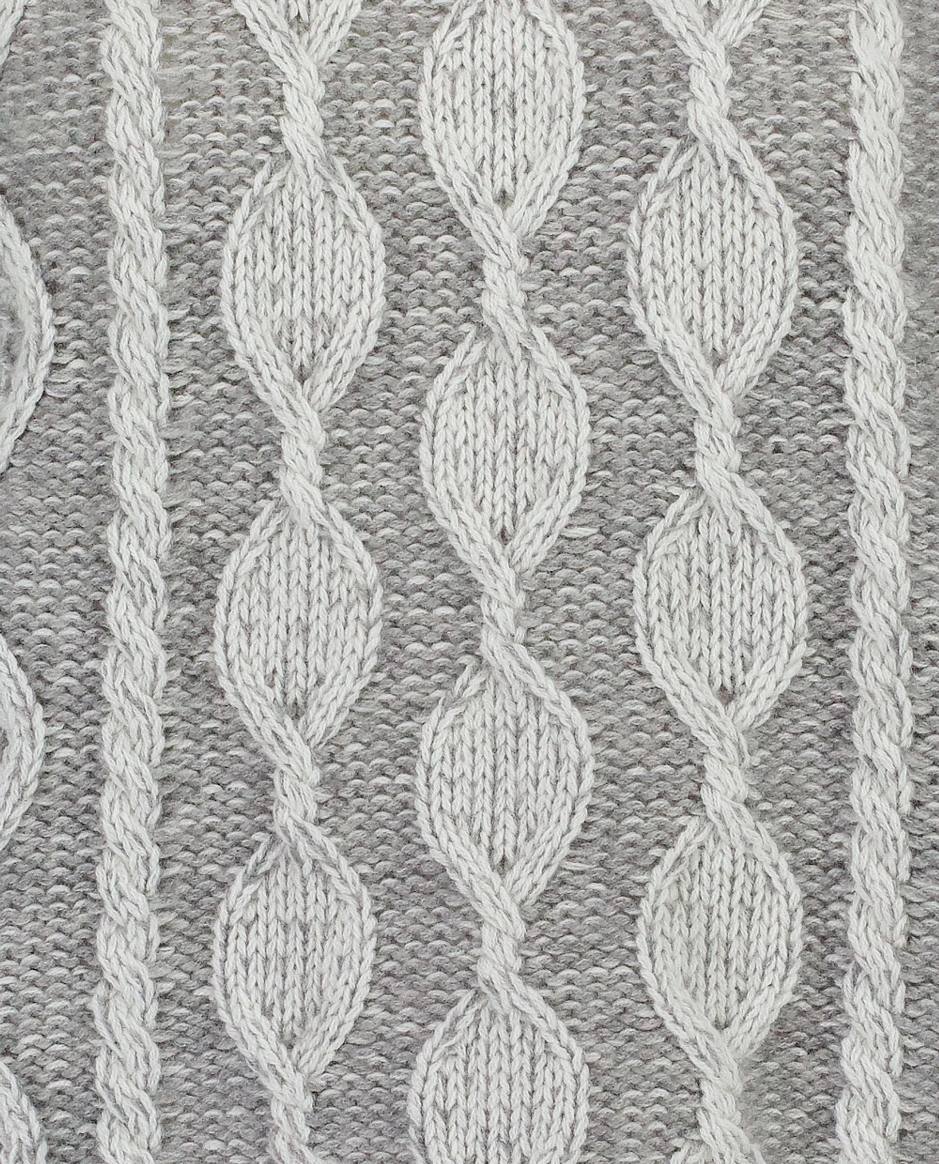 Stehkragen Pullover aus Cashmere-Mischung in Grau