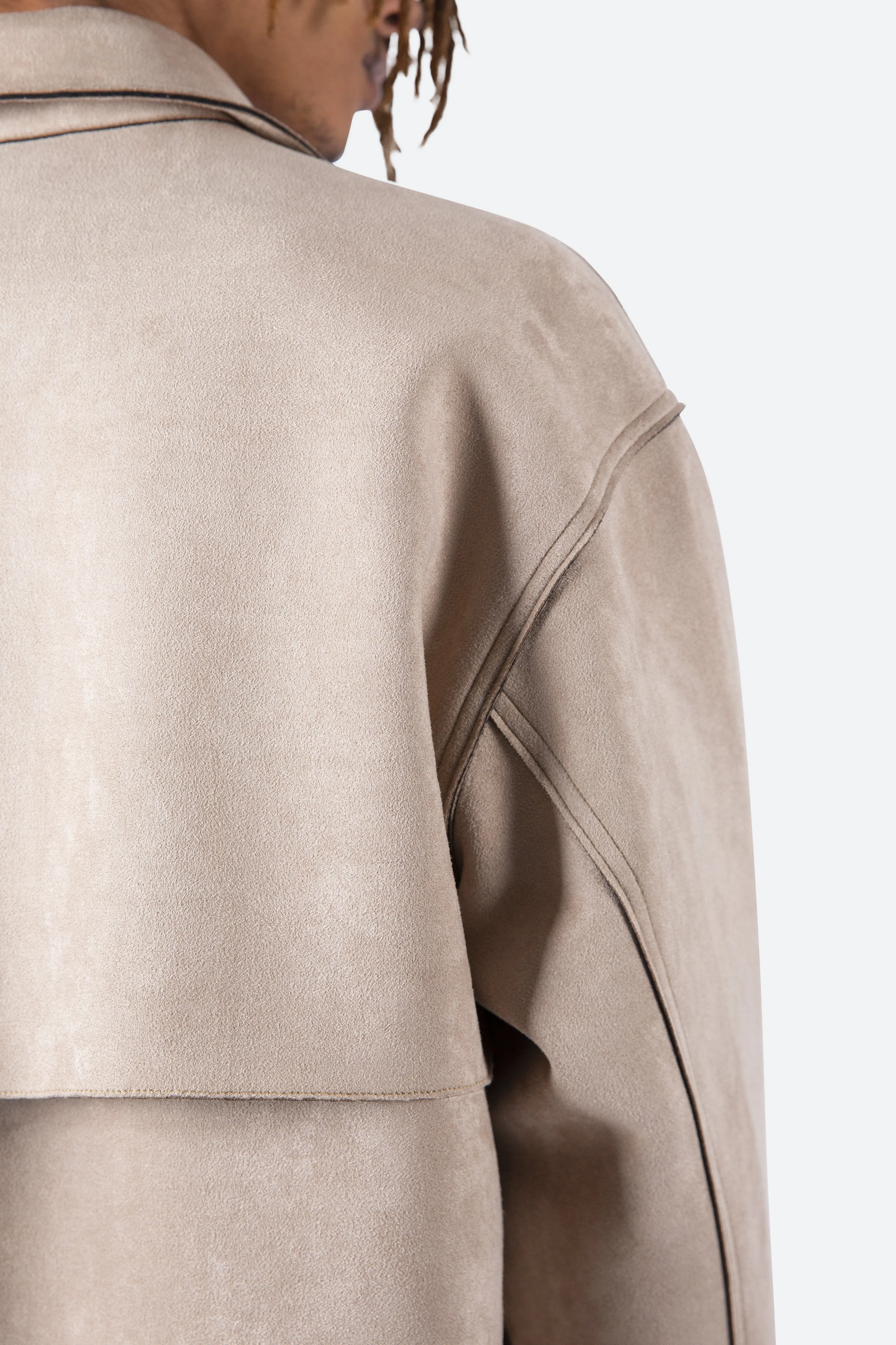 Suede Work Shirt - Tan
