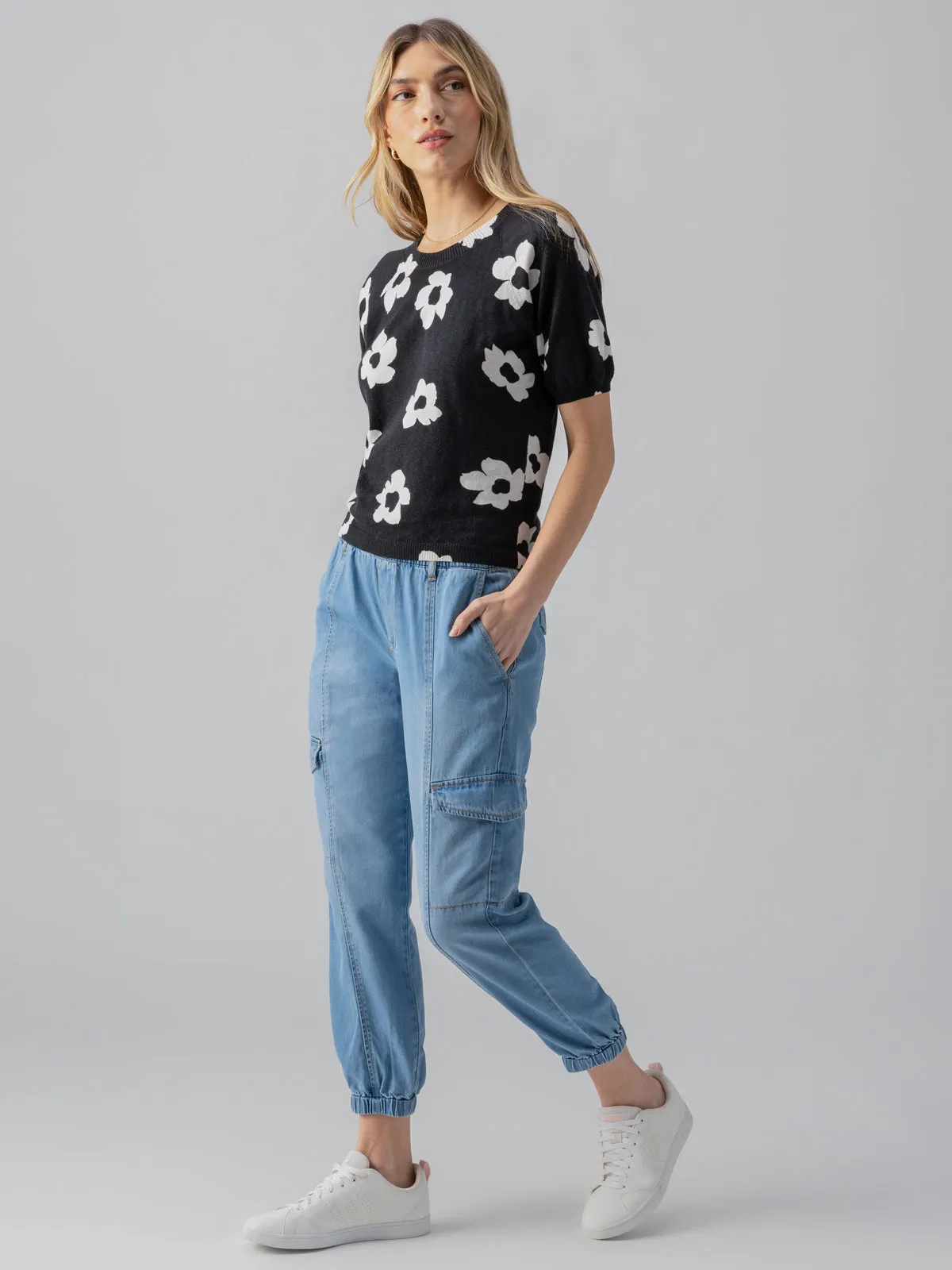 Sunny Days Sweater Flower Pop