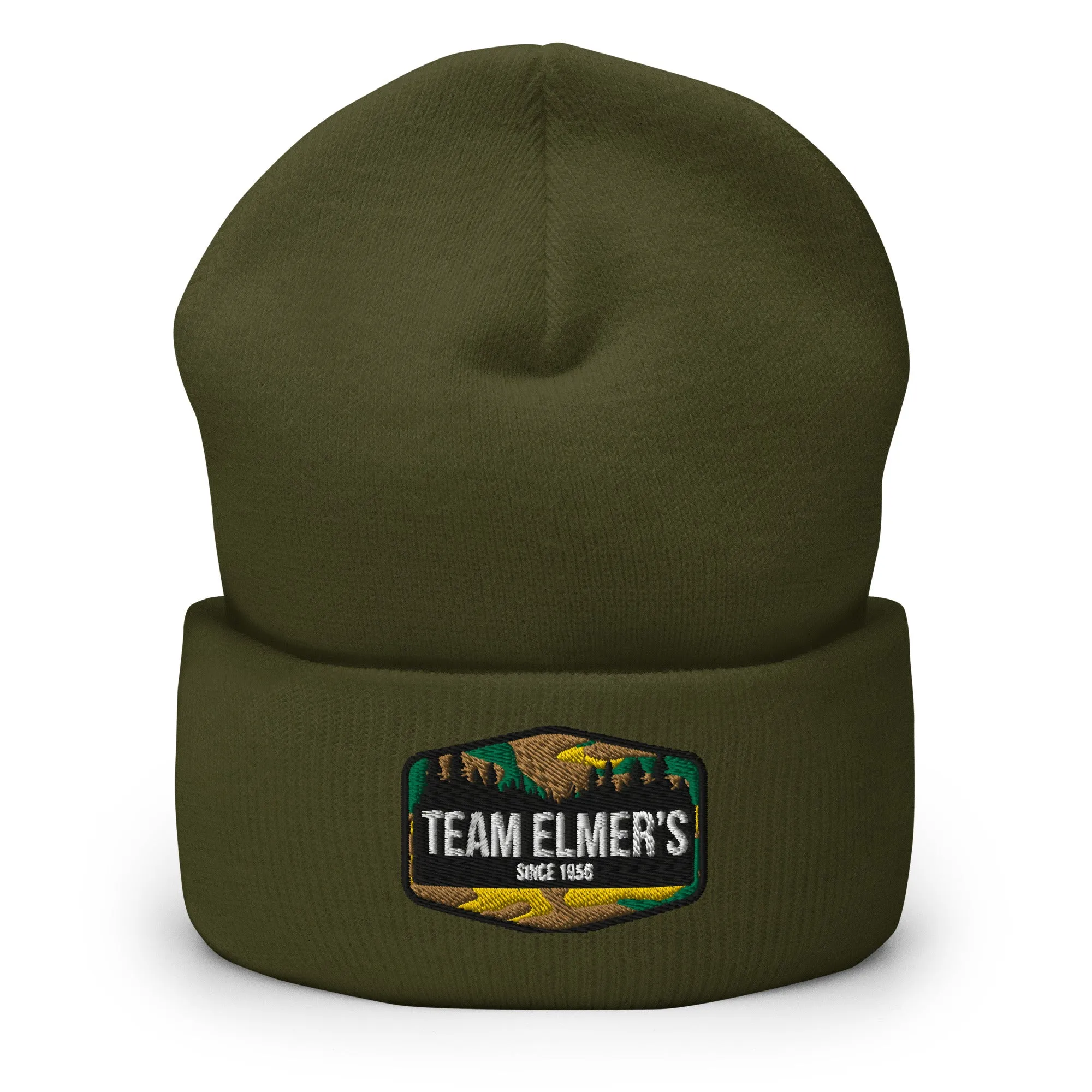 Team Elmer's Traditional Camo Embroidered Beanie