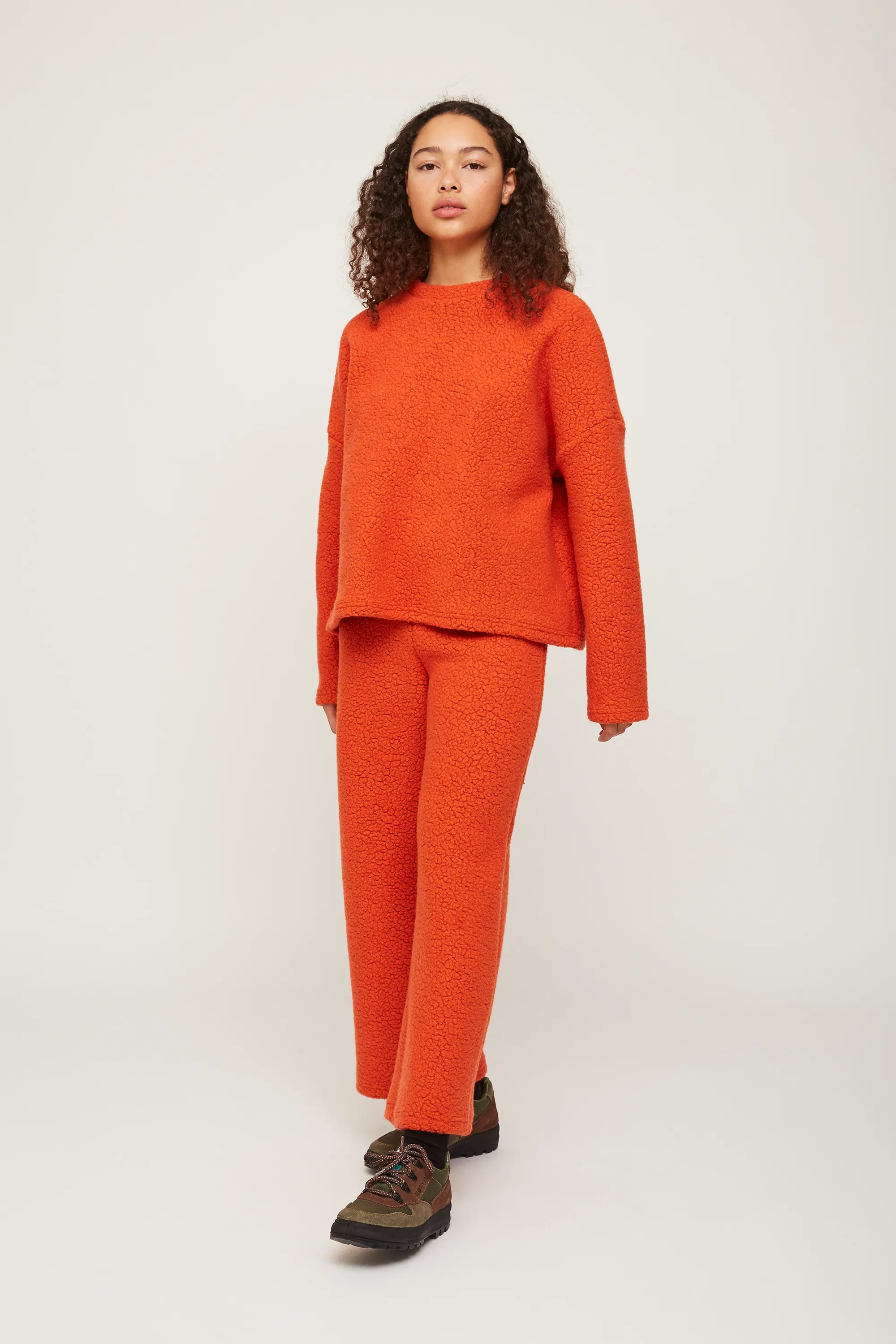 textured sweater orange