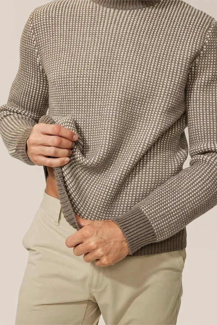 Two-Tone Crew Sweater | Merino Wool