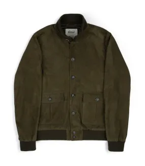 Valstar Valstarino Lined Suede Jacket: Moss Green
