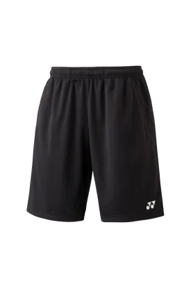 Yonex YM0004 Men's Team Shorts (Black, White)